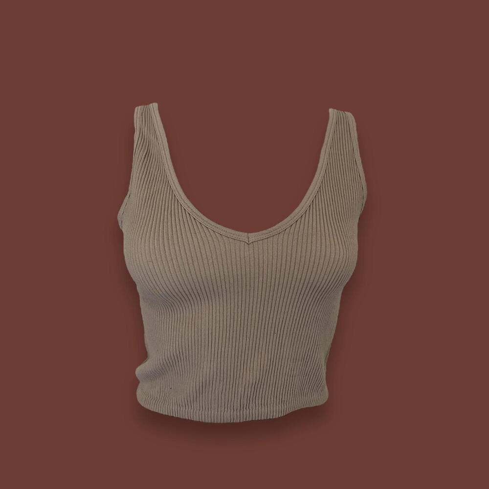 Ribbed workout crop top